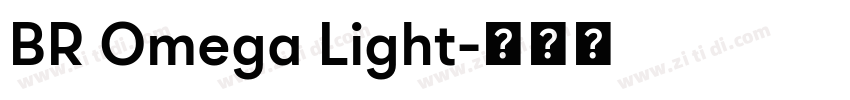 BR Omega Light字体转换